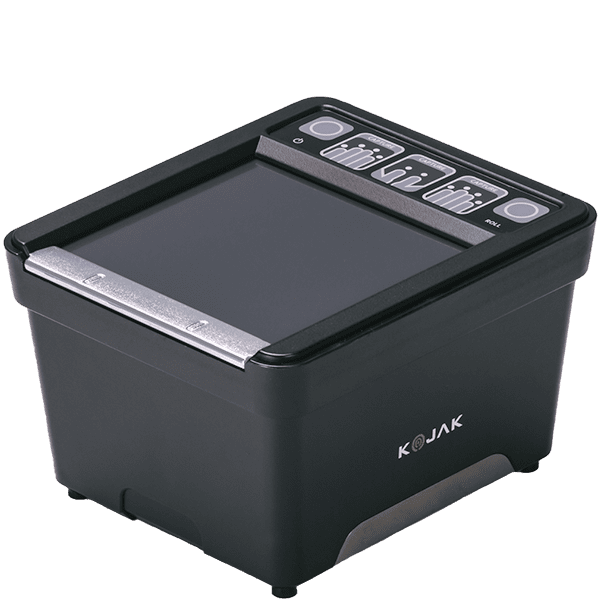 Integrated Biometrics Kojak ten-print fingerprint scanner, three-quarter view with Kojak branding